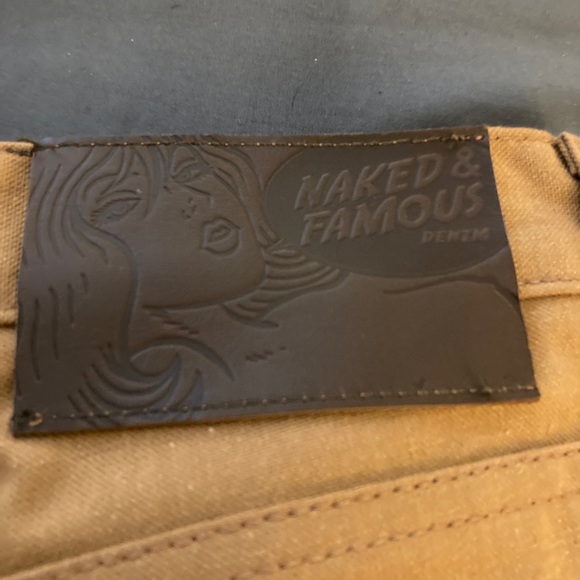 Naked and Famous Mens Brown Chino Pants W29 L32 - Picture 3 of 4